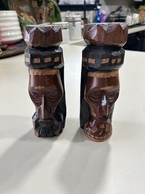 Hand-Carved Wood figures- Brown